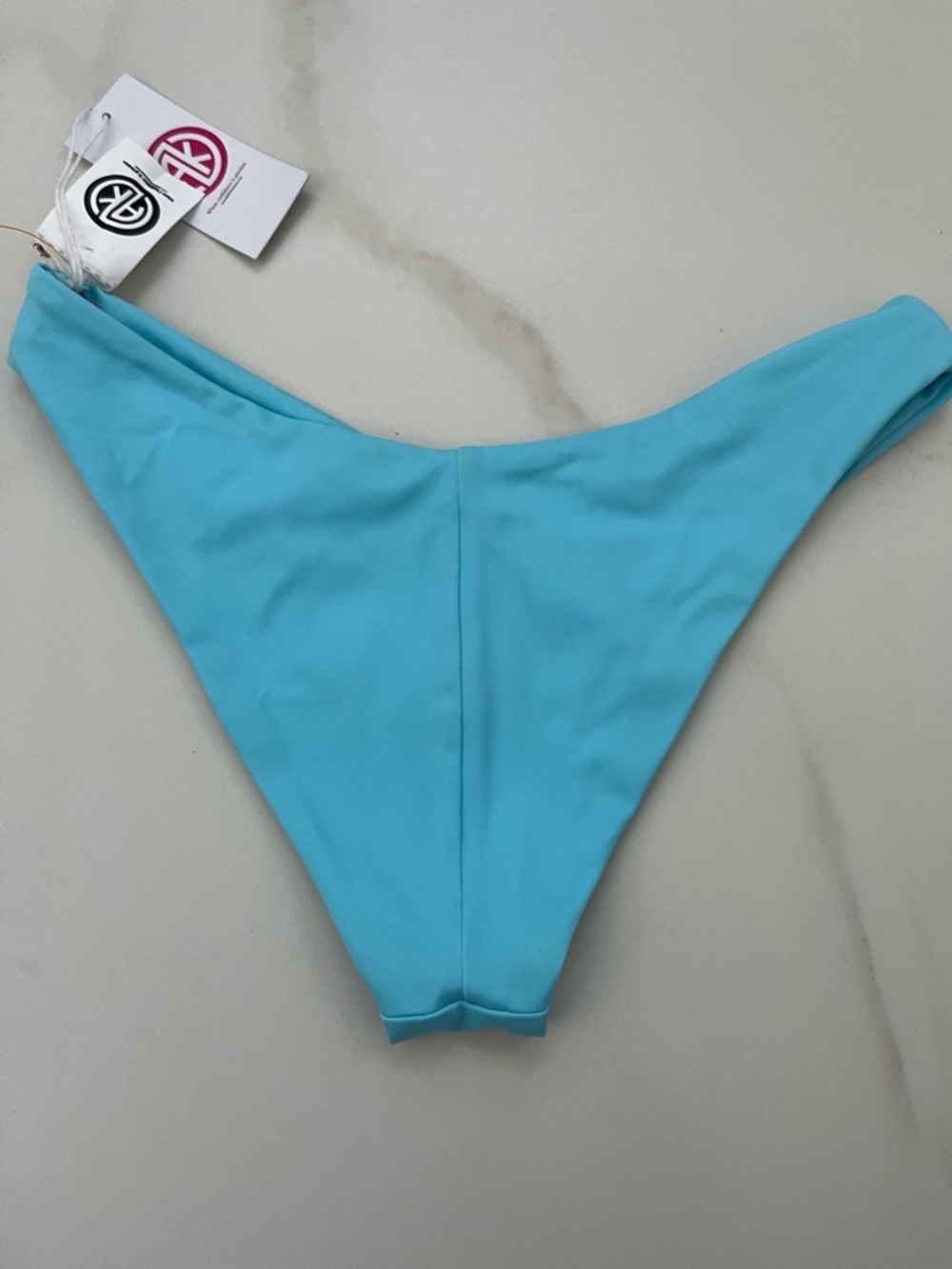 Light Blue V-Waist Bikini Bottom - Women Swim XS - Picture 6 of 6